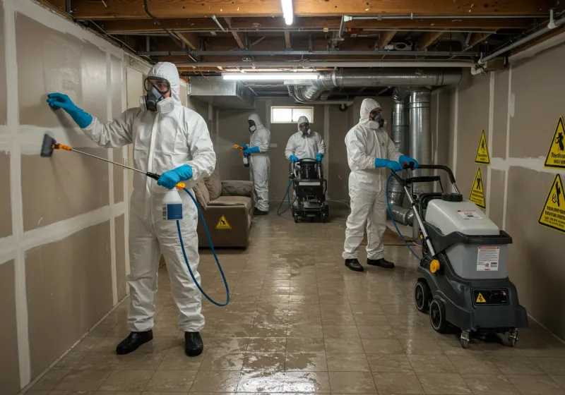 Basement Moisture Removal and Structural Drying process in Port Ludlow, WA